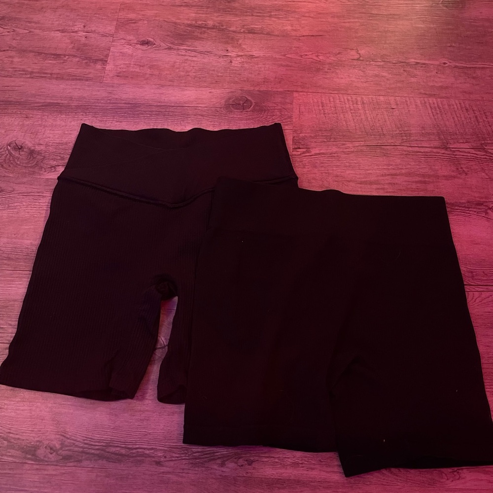 Black Biker Shorts Duo